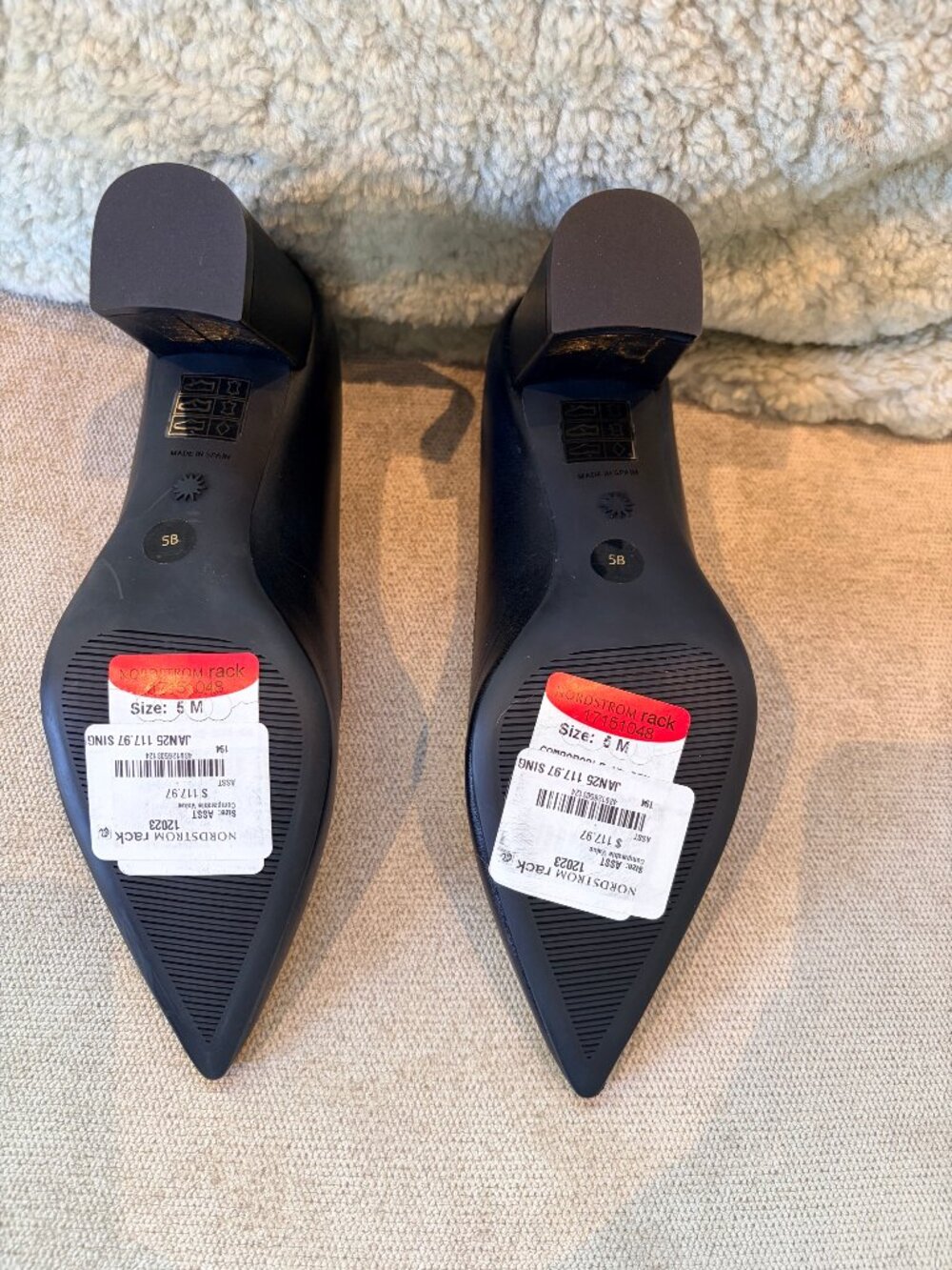 Stuart Weitzman Stuart Power Block Heel 75 Black NWT - Picture 3 of 6